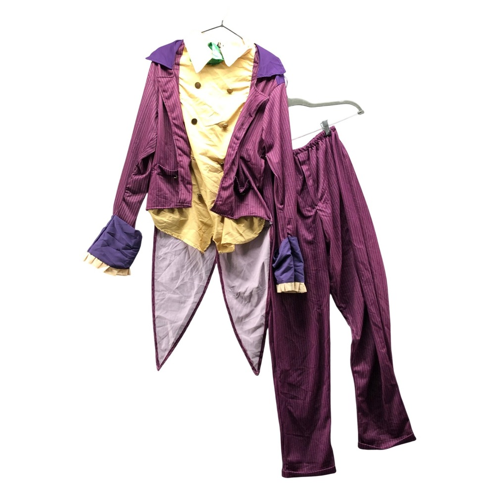 Rubies Batman Arkham Asylum Joker Costume Mens Medium Purple Pinstripe Cosplay